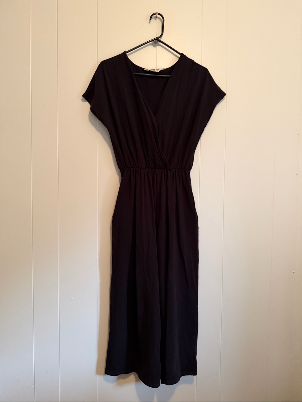 People Tree Black Ankle-Length Jumpsuit